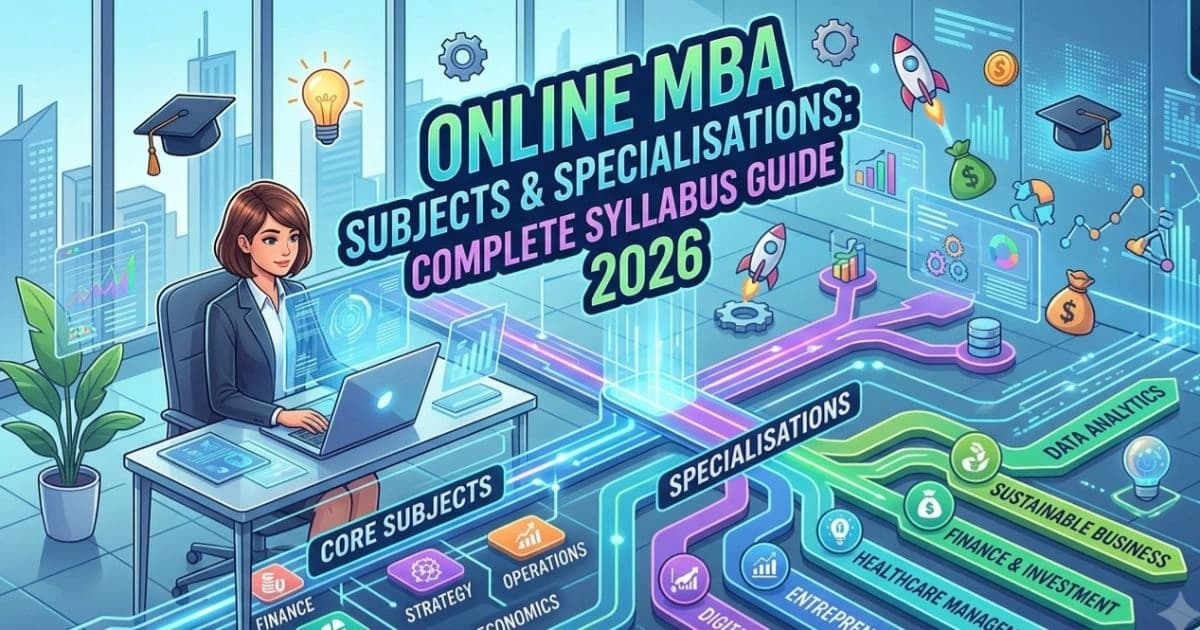 Online MBA Subjects & Specialisations: Complete Syllabus Guide 2026