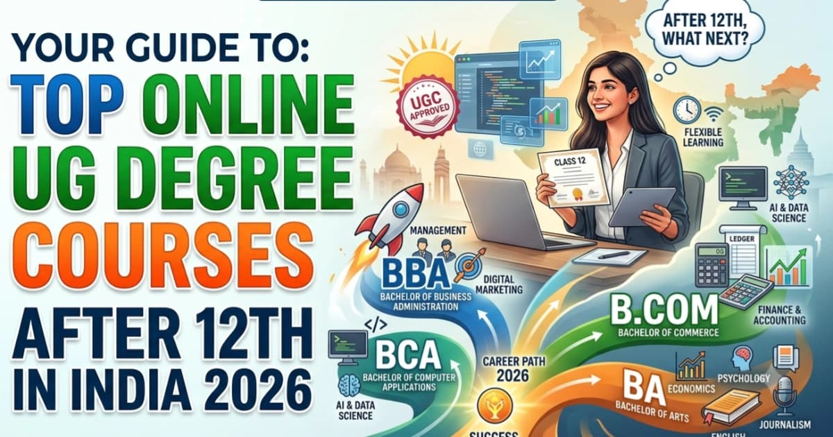 Top Online UG Degrees in India After 12th: Universities & Eligibility 2026