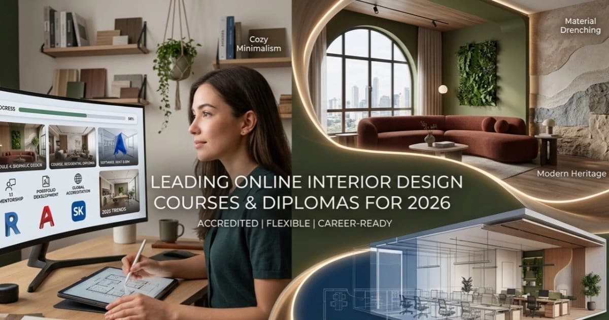 Leading Online Interior Design Courses & Diplomas for 2026