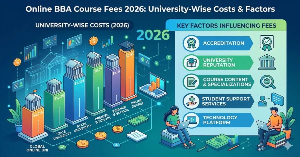Online BBA Course Fees 2026: University-Wise Costs & Factors