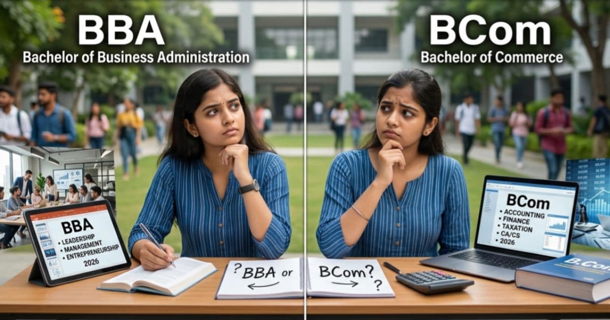 BBA vs BCOM: Choosing the Best Business Degree After 12th in 2026