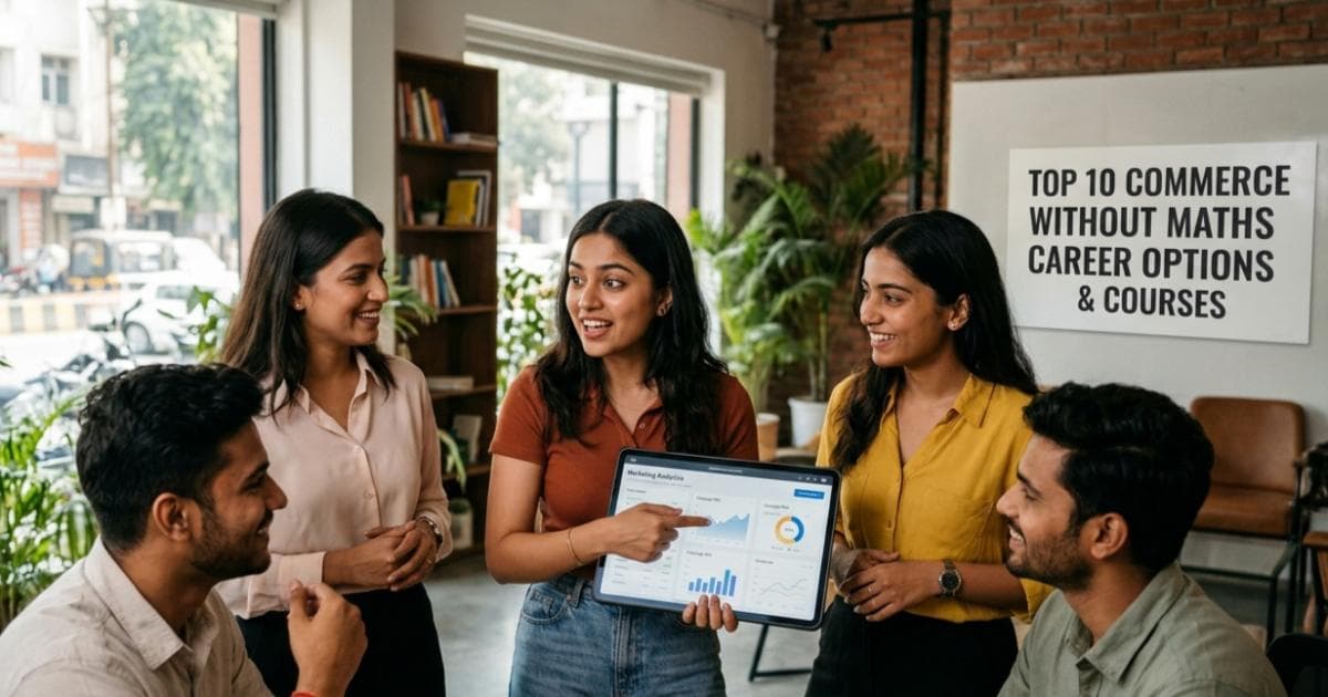 Top 10 Commerce Without Maths Career Options & Courses 2026