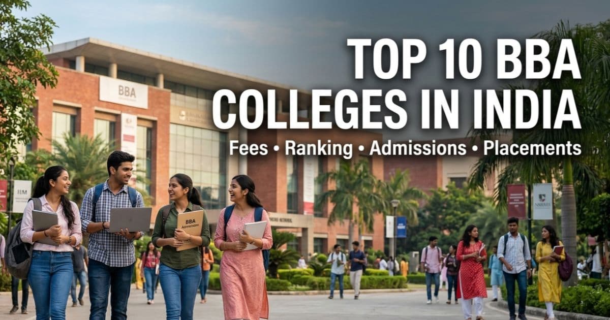 Top 10 BBA Colleges in India 2026: Fees, Ranking, Admissions, Placements