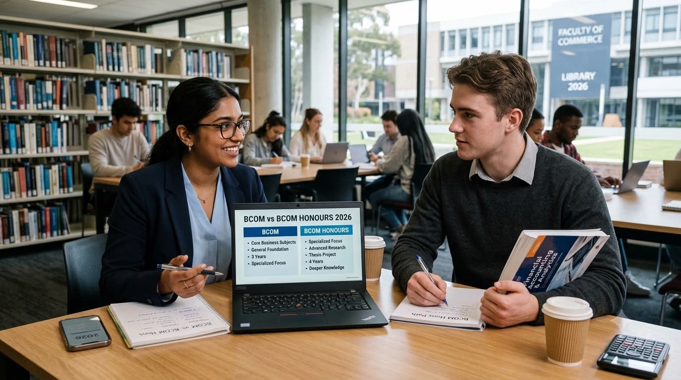 BCOM vs BCOM Honours: Key Differences, Benefits, and Career Paths 2026