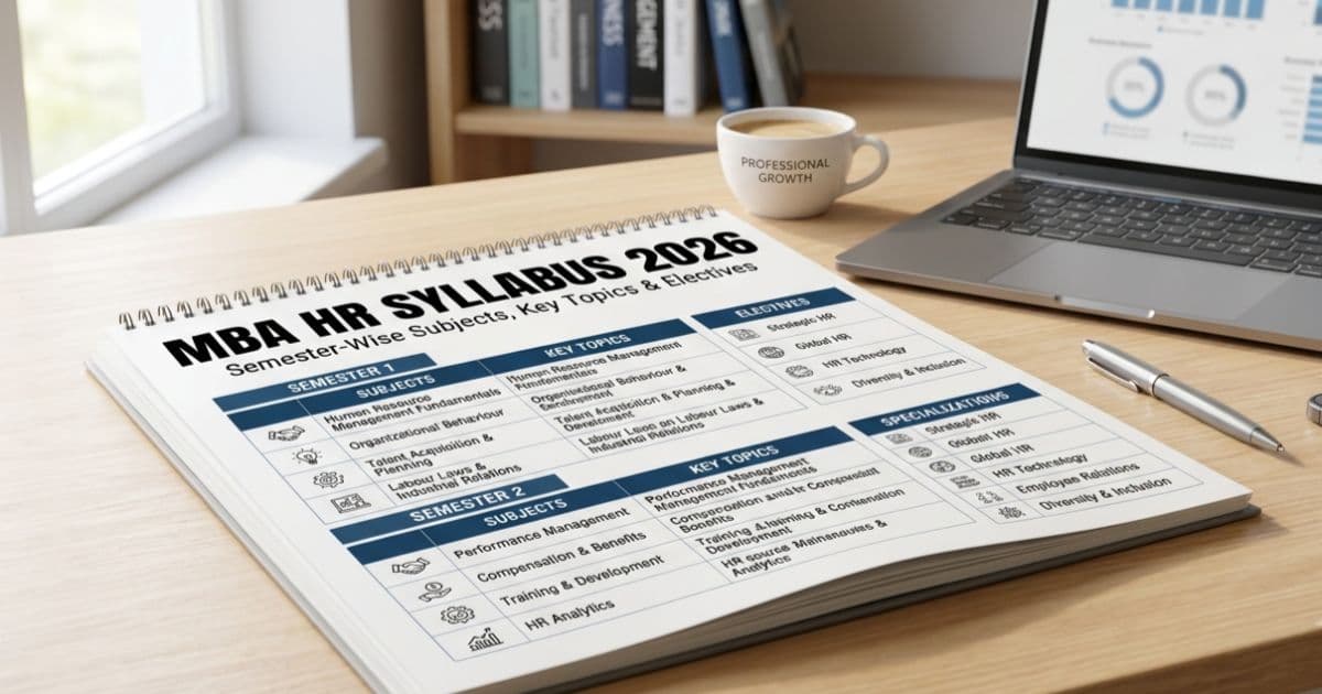 MBA HR Syllabus 2026: Semester-Wise Subjects, Key Topics & Electives, PDF
