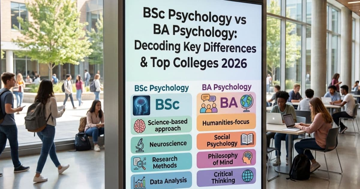 BSc Psychology vs BA Psychology: Decoding Key Differences & Top Colleges 2026