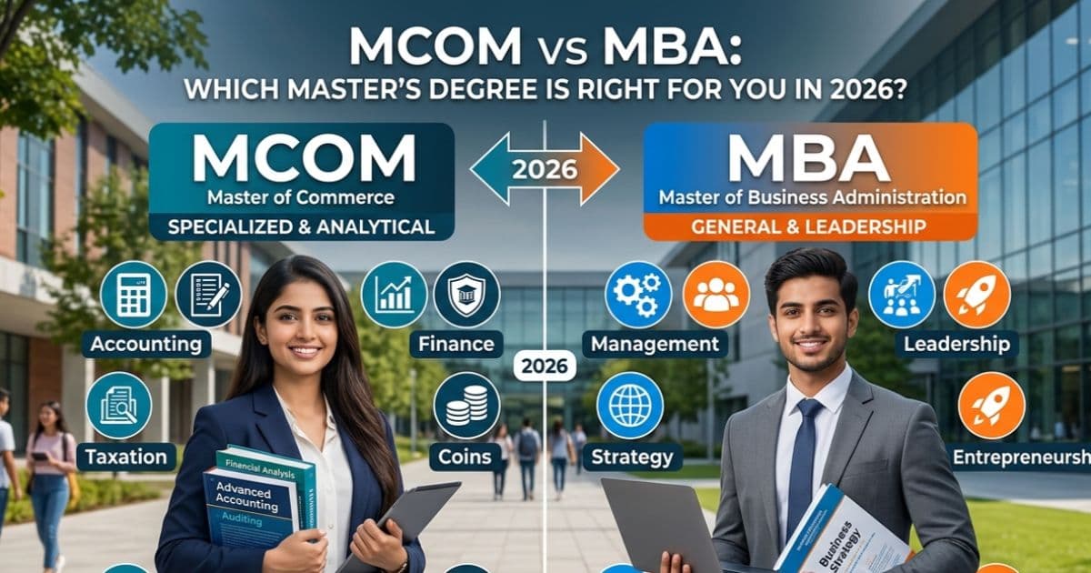 MCOM vs MBA: Which Master’s Degree Is Right for You in 2026?